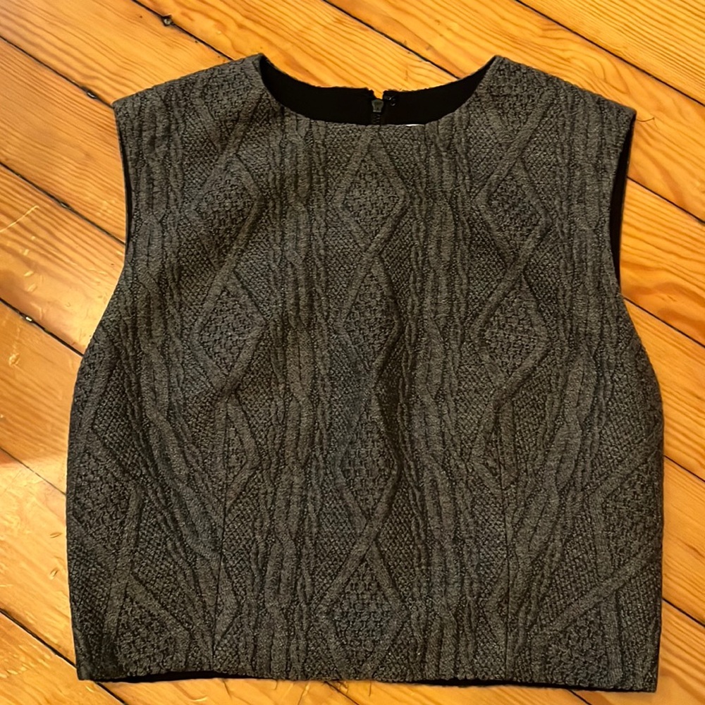 Grey crop top